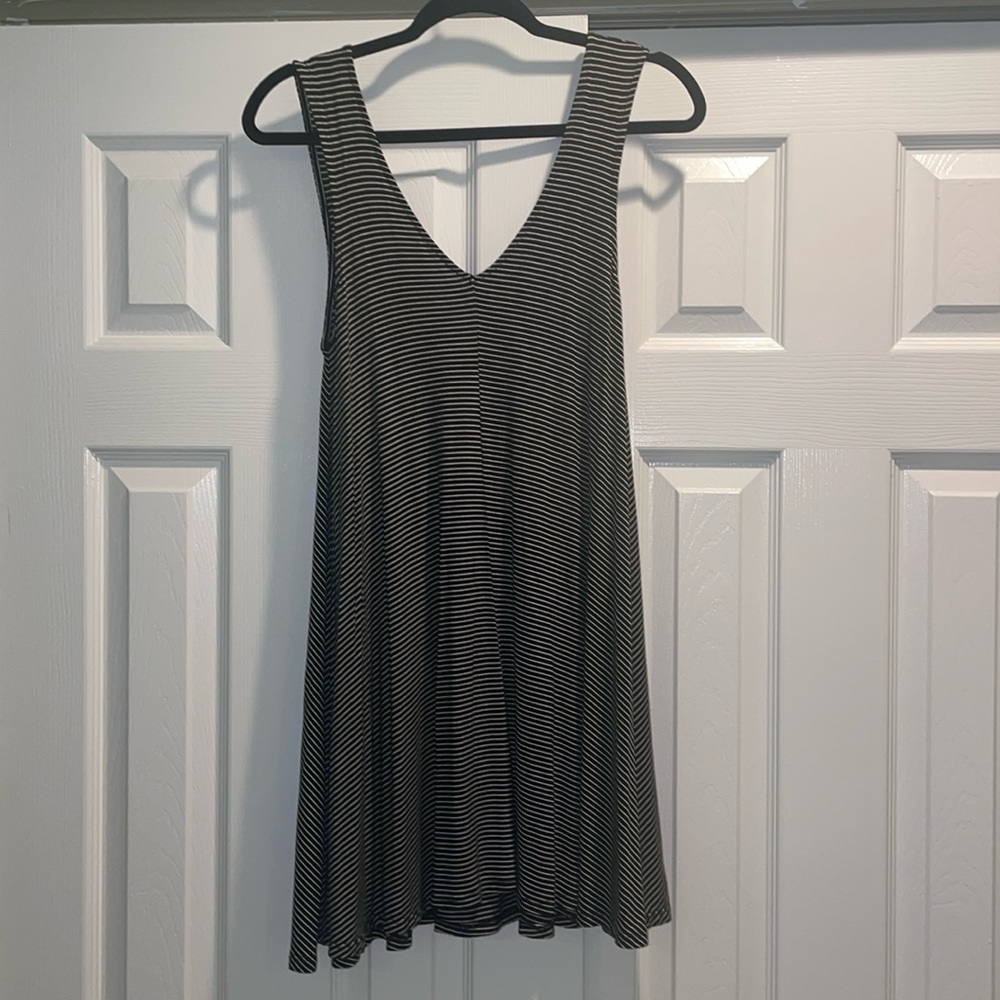 Black and white striped American Eagle shift dress